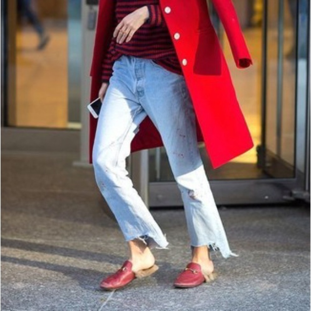 NIB Gucci Princeton Fur Loafer